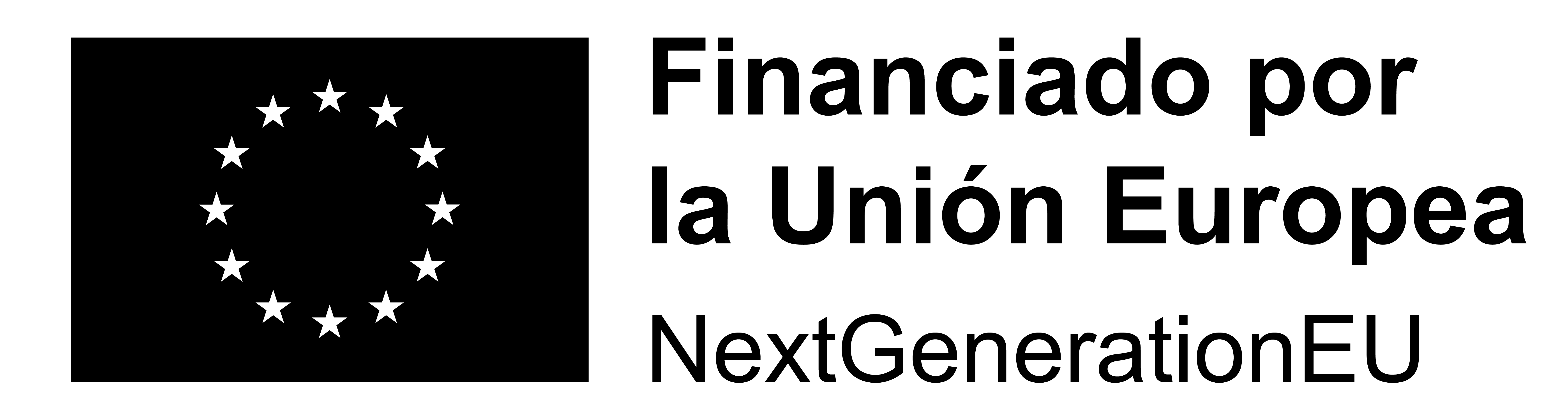 Logo PRTR tres lineas NEGRO